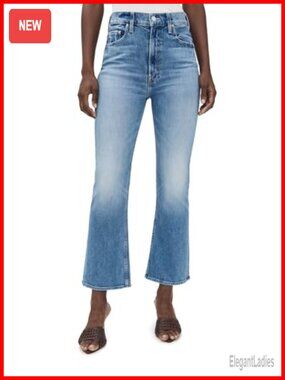 High Rise Boot Cut Ankle Jeans 5 Pocket Stretch Denim Fitted